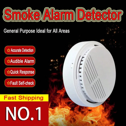 4pcs Household Kitchen Or Office Gas Detection Alarm, Fire Detector Wireless Installation, Suitable For Multiple Places Such As Kitchen, Home, School, Office And Dining Room