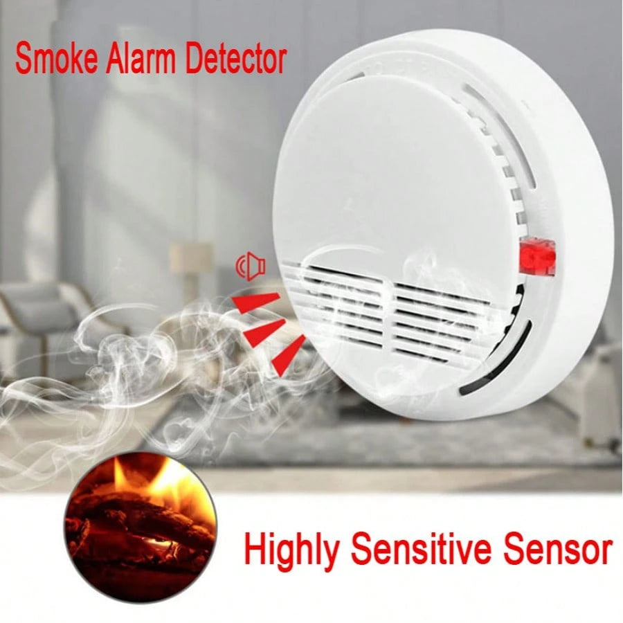 4pcs Household Kitchen Or Office Gas Detection Alarm, Fire Detector Wireless Installation, Suitable For Multiple Places Such As Kitchen, Home, School, Office And Dining Room