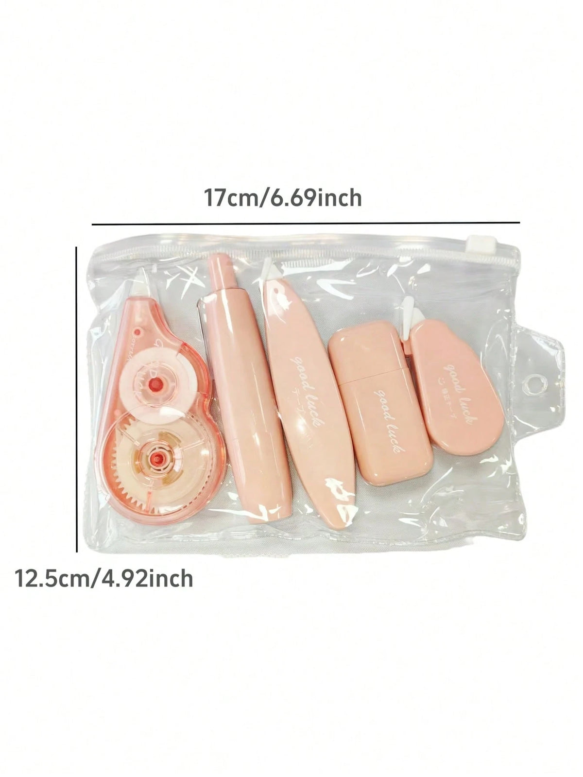 5 Packs Gradient Correction Tape Portable Student-Friendly Cute Stationery Eraser Smooth Modification Continuous Correction Pen