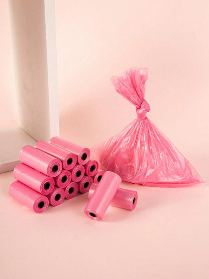 5 Rolls Dog Poop Bags, 75 Count Pet Waste Bags Portable Cleanup, 30x22cm Leak-Proof Unscented Poop Bags For Dogs, Outdoor Walking Essential