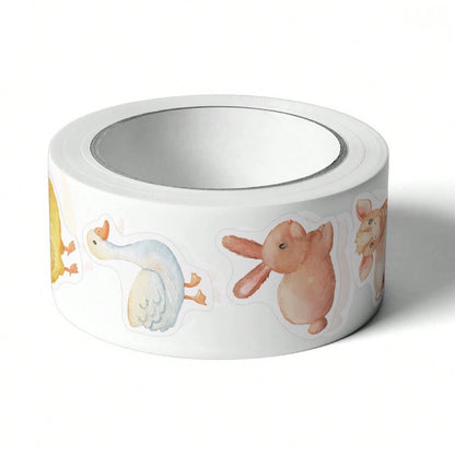 500pcs Farm Animal & Dinosaur Sticker Roll, New Gift Decoration Labels Reward Stickers Stationery, Suitable For Gift Packaging, Greeting Cards And Envelopes Decoration, DIY Crafts