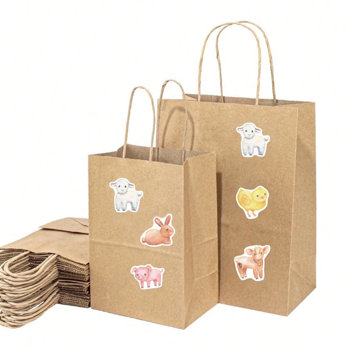 500pcs Farm Animal & Dinosaur Sticker Roll, New Gift Decoration Labels Reward Stickers Stationery, Suitable For Gift Packaging, Greeting Cards And Envelopes Decoration, DIY Crafts