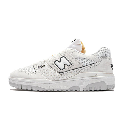 New Balance 550 "White Perforated Leather Black"