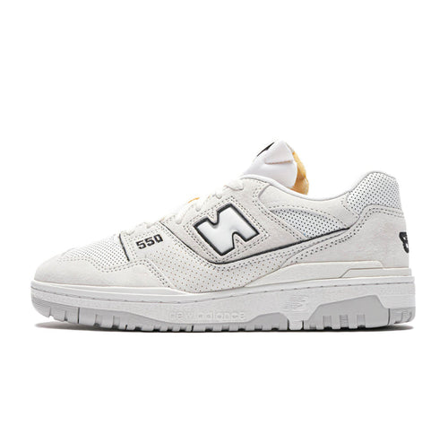 New Balance 550 "White Perforated Leather Black"