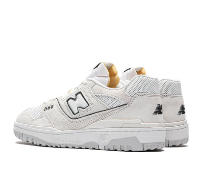 New Balance 550 "White Perforated Leather Black"