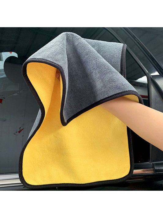5pcs/3pcs/2pcs/1pc Ultra Soft Microfiber Car Cleaning Towels, Pet Towels, Lint-Free, 400g/M², Super Absorbent, Thick Washable Kitchen Cloths, For Cleaning Car Windshield, Windows, Dashboard, Steering
