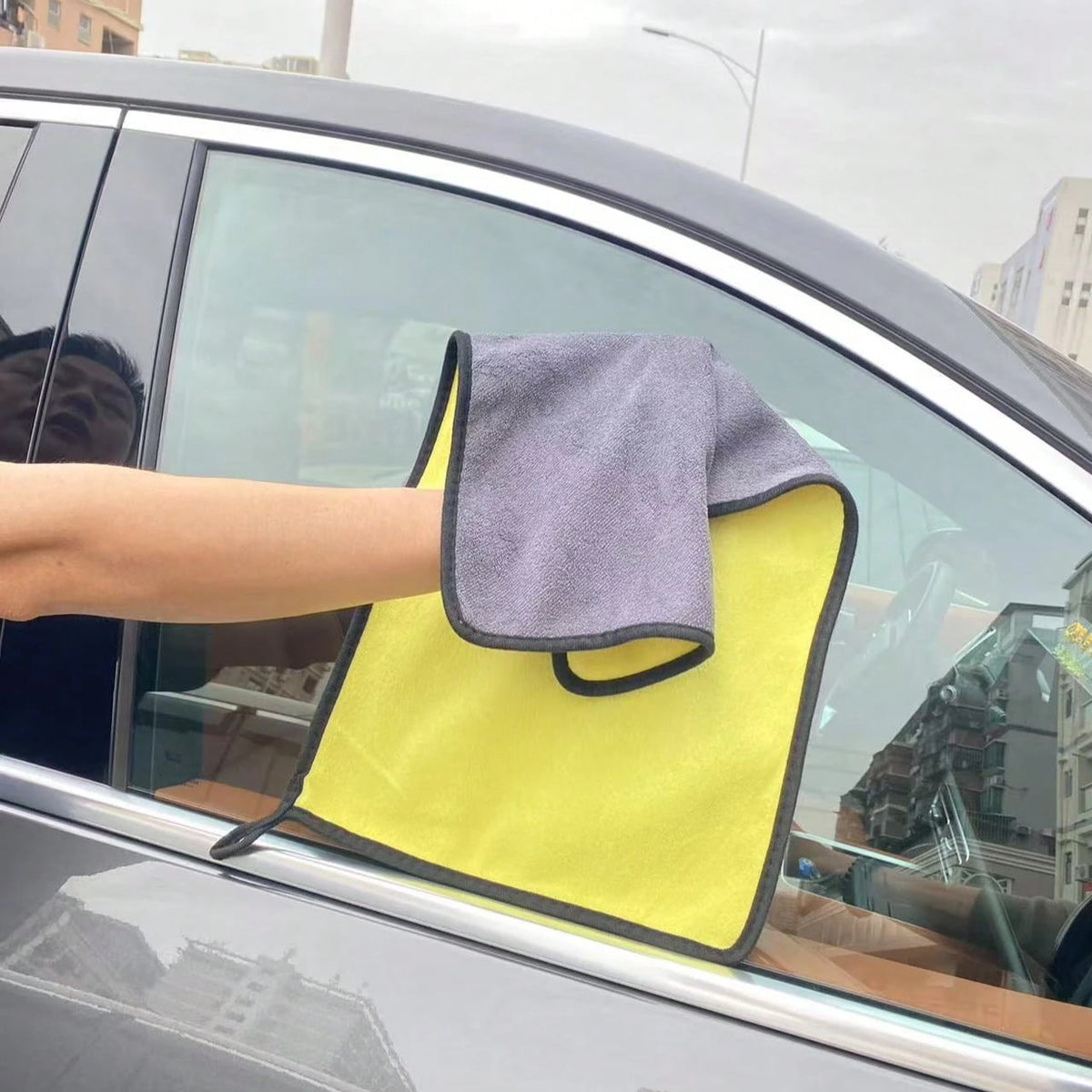 5pcs/3pcs/2pcs/1pc Ultra Soft Microfiber Car Cleaning Towels, Pet Towels, Lint-Free, 400g/M², Super Absorbent, Thick Washable Kitchen Cloths, For Cleaning Car Windshield, Windows, Dashboard, Steering