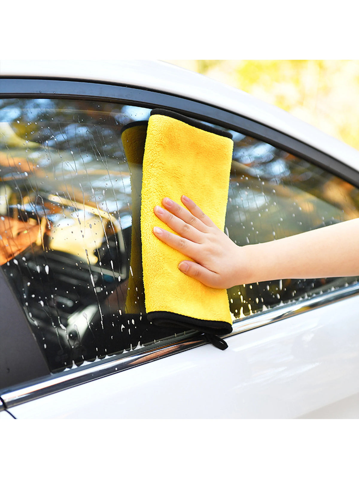 5pcs/3pcs/2pcs/1pc Ultra Soft Microfiber Car Cleaning Towels, Pet Towels, Lint-Free, 400g/M², Super Absorbent, Thick Washable Kitchen Cloths, For Cleaning Car Windshield, Windows, Dashboard, Steering