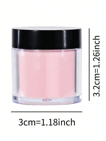 6pcs Acrylic Powder Set, Nude Pink Series High Gloss Acrylic Powder Set, Nail Art DIY Design, 6 Boxes Acrylic Nail 3D Sculpture French Manicure Extension & Nail Carving, Professional Polymer 3D Acryli