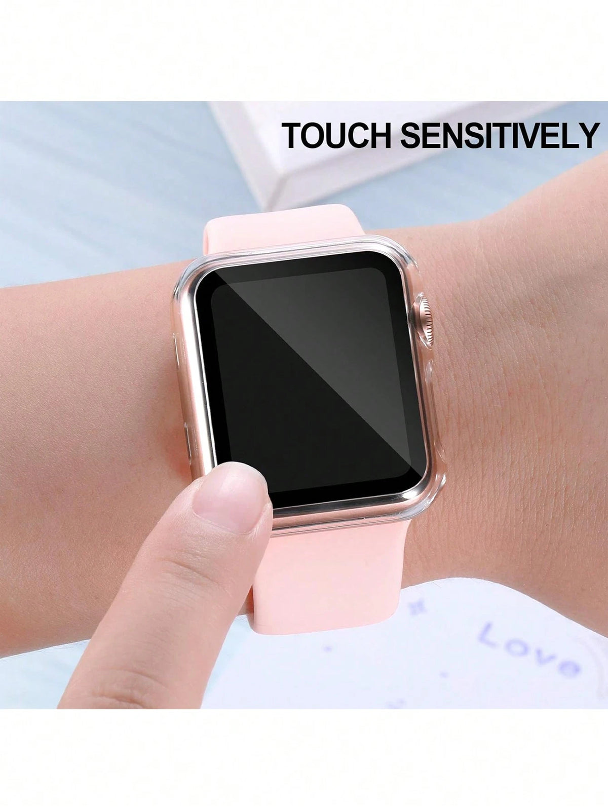 6pcs PC + Tempered Glass Integrated Watch Case, Anti-Drop Fashion Casual Protective Cover, Compatible With Apple Watch 38/40/41/42/44/45/46/49mm, Compatible With Apple Watch Ultra/SE Series 11/10/9/8