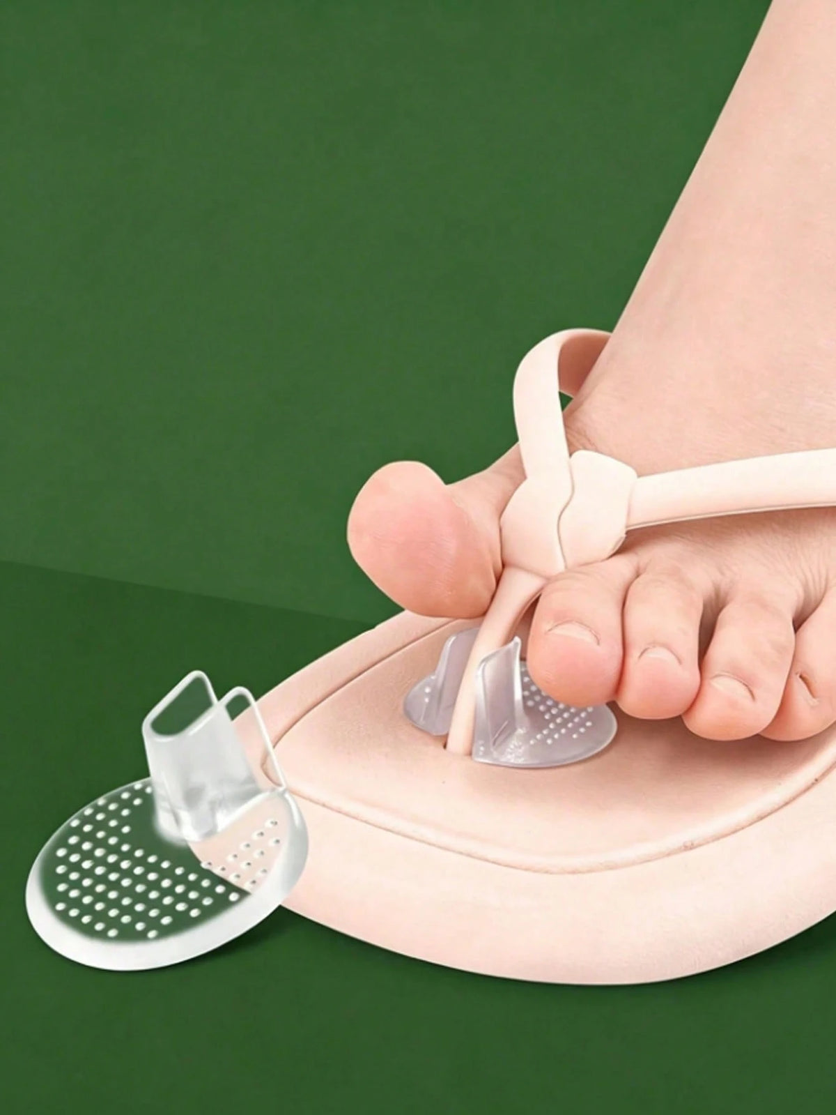 6pcs Soft Gel Pads, Designed For Toe Protection, Provides Foot Traction, Prevents Slipping, Buffering And Wear, Reduces Friction. Suitable For Flip-Flops, Slippers, Sandals And More. Outdoor Travel, V
