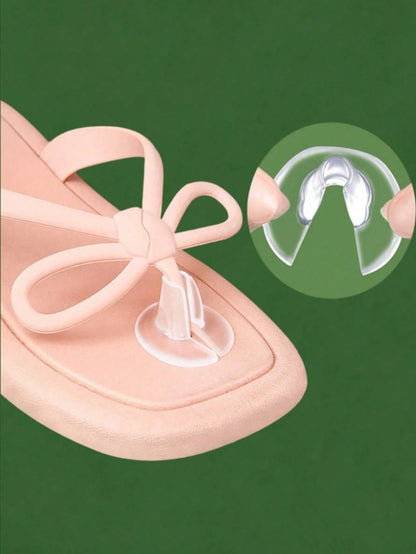 6pcs Soft Gel Pads, Designed For Toe Protection, Provides Foot Traction, Prevents Slipping, Buffering And Wear, Reduces Friction. Suitable For Flip-Flops, Slippers, Sandals And More. Outdoor Travel, V