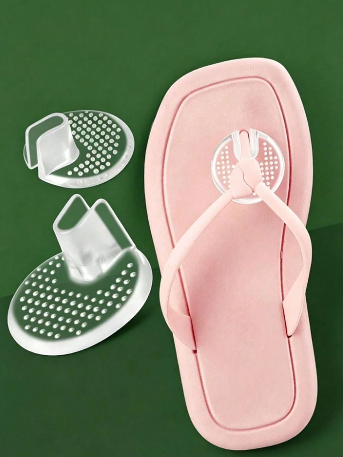 6pcs Soft Gel Pads, Designed For Toe Protection, Provides Foot Traction, Prevents Slipping, Buffering And Wear, Reduces Friction. Suitable For Flip-Flops, Slippers, Sandals And More. Outdoor Travel, V