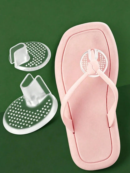 6pcs Soft Gel Pads, Designed For Toe Protection, Provides Foot Traction, Prevents Slipping, Buffering And Wear, Reduces Friction. Suitable For Flip-Flops, Slippers, Sandals And More. Outdoor Travel, V