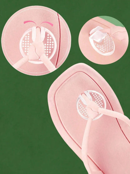 6pcs Soft Gel Pads, Designed For Toe Protection, Provides Foot Traction, Prevents Slipping, Buffering And Wear, Reduces Friction. Suitable For Flip-Flops, Slippers, Sandals And More. Outdoor Travel, V