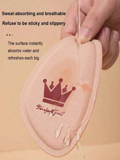 8 Pairs Women's Non-Slip Breathable Heel Grips, Sweat-Absorbing Insoles Suitable For High Heels, Prevent Slipping And Pain, Adjust Loose Shoes, Suitable For Pointed Toe Shoes Foot Care