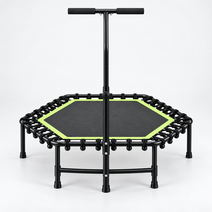 🔥 Summer Sale – 48-Inch Fitness Trampoline with Adjustable Handrail