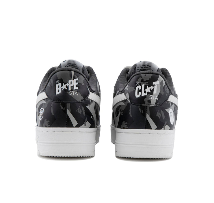 A Bathing Ape Bape Sta Low "CLOT Gray Digital Camo"