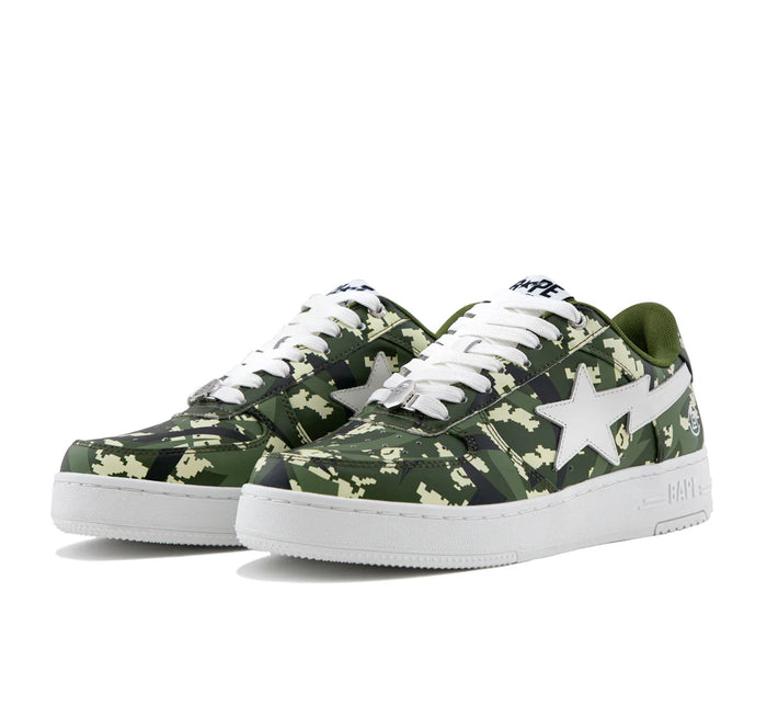 A Bathing Ape Bape Sta Low "CLOT Green Digital Camo"