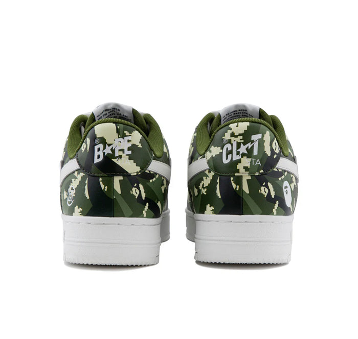 A Bathing Ape Bape Sta Low "CLOT Green Digital Camo"