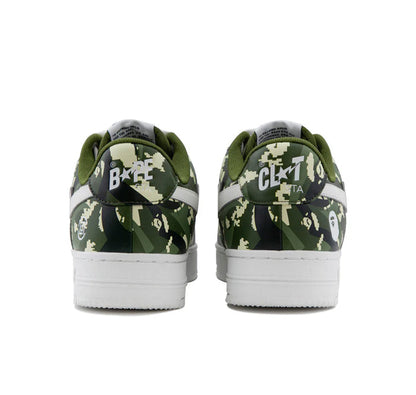 A Bathing Ape Bape Sta Low "CLOT Green Digital Camo"