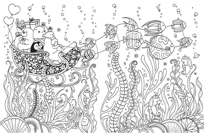 A Million Sea Creatures Coloring Book