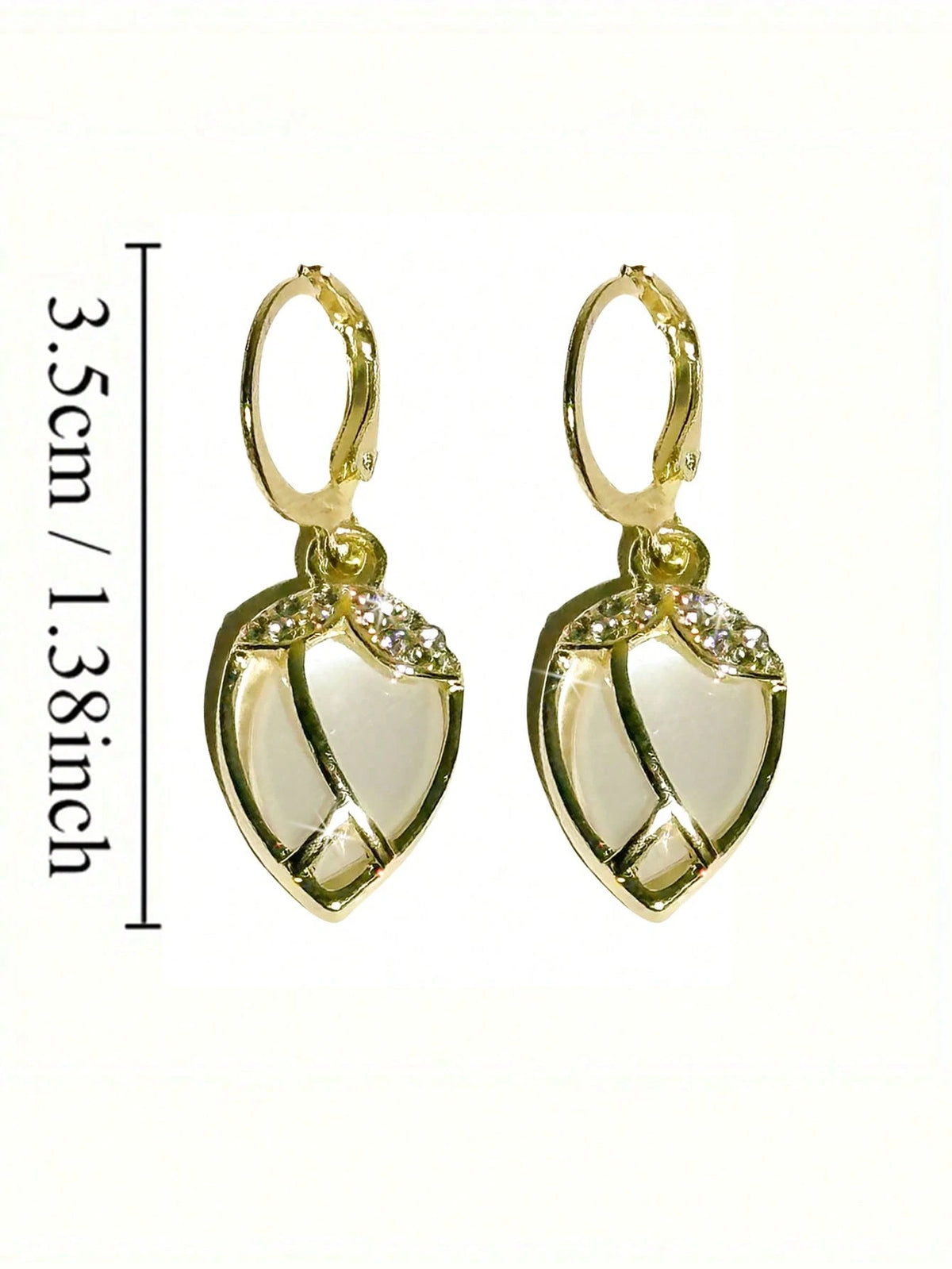 A Pair Creative Imitation Opal Stone Tulip-Shaped Earrings, Cute Earrings For Girls, Fashion, Wedding. Valentine's Day Accessories