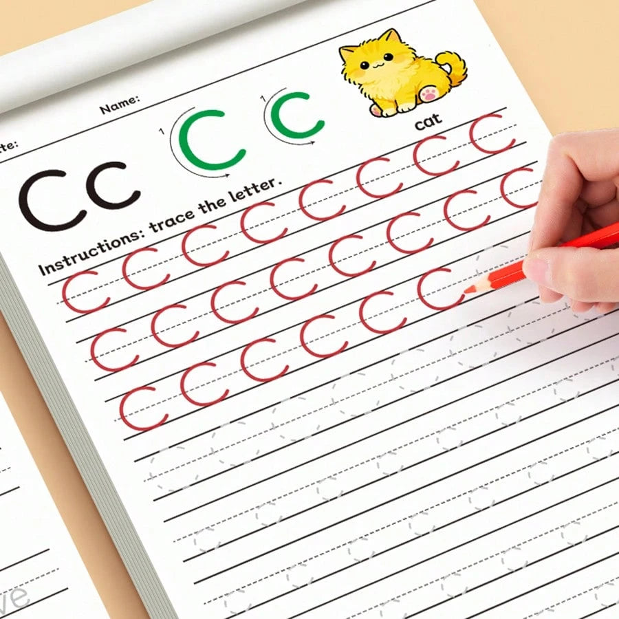 "ABC Tracing Letters Workbook: 32 Pages Of Alphabet & Number Tracing, Early Education Handwriting Practice, Perfect For Preschool Skill Building & Literacy Development"