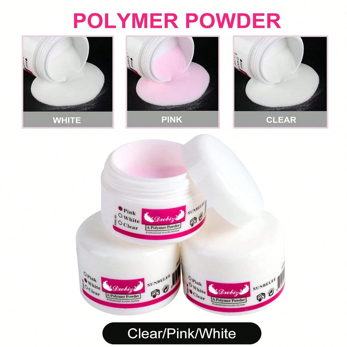 Acrylic Nail Kit For Beginners 12 Color Glitter Acrylic Powder White Clear Pink Acrylic Powder Nails Extension Professional Nails Kit Acrylic Set Manicure Tools Acrylic Supplies For Women(Without Acry