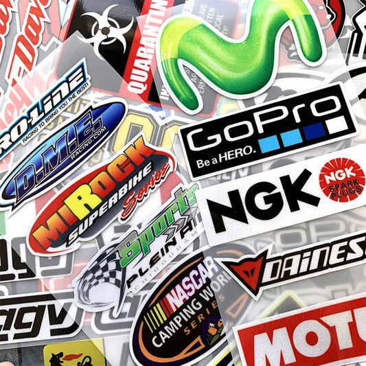 AD Waterproof, Sunscreen, Reflective Car Stickers, Sponsorship Motorcycle Stickers, Helmet Stickers, Electric Vehicle Motorcycle Decoration, Scratch Repair