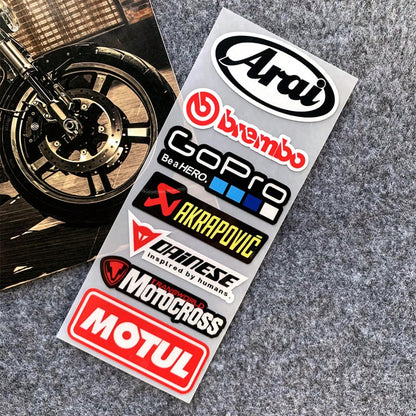 AD Waterproof, Sunscreen, Reflective Car Stickers, Sponsorship Motorcycle Stickers, Helmet Stickers, Electric Vehicle Motorcycle Decoration, Scratch Repair