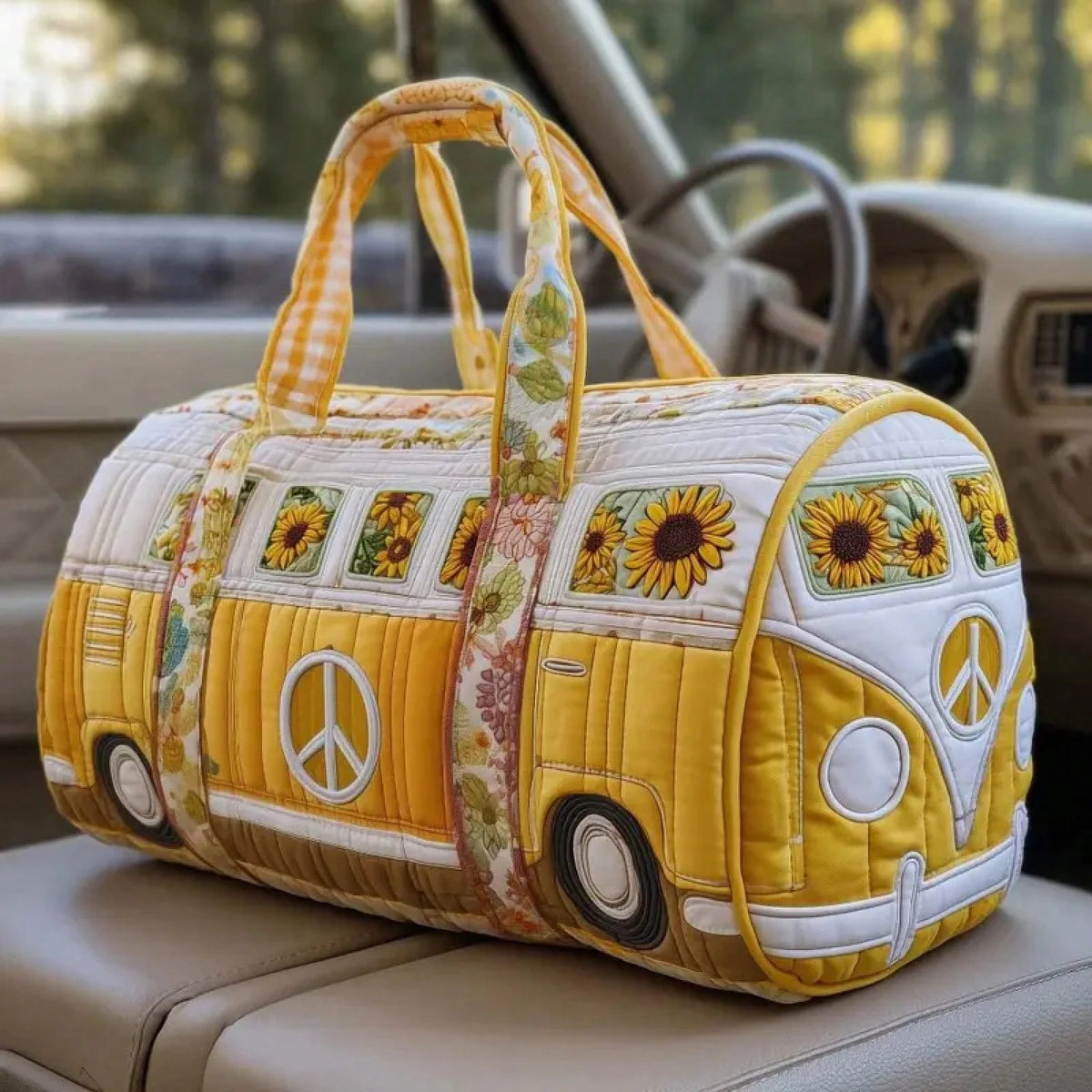 Adjustable Strap Quilted Duffle Bag Large Capacity 3D Quilting Craft Travel Duffel Bag Tote Bags Short-Distance Handbag