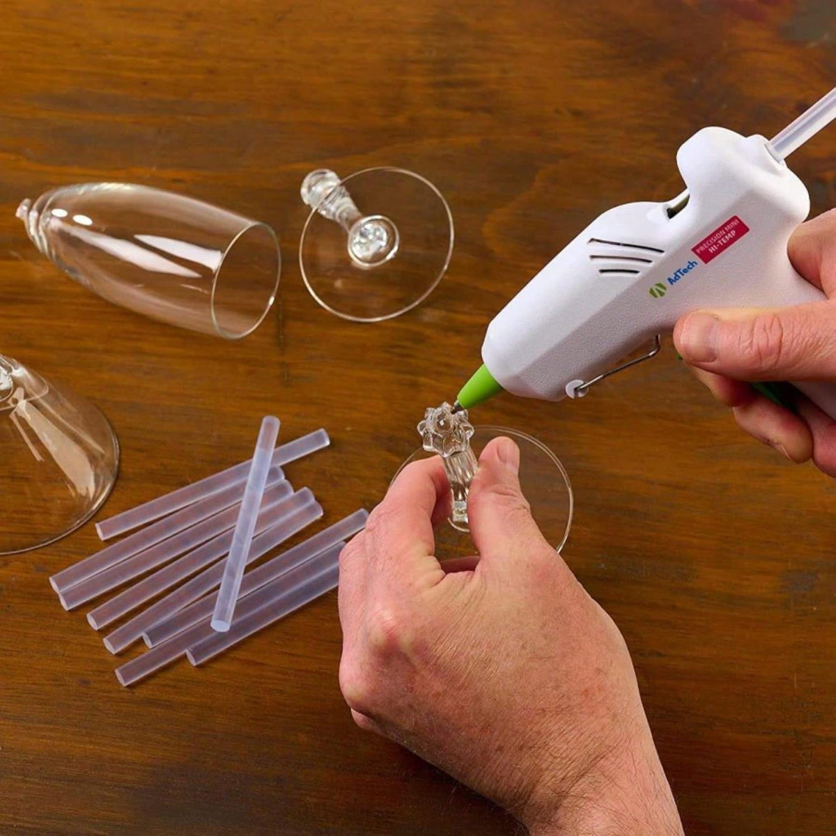 AdTech Hot Glue Sticks 4" Mini Size, Clear, 30 Sticks