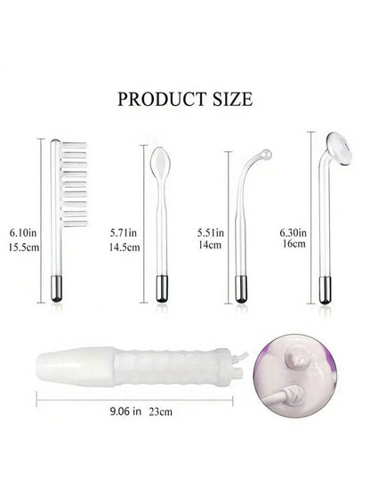 Aedwdpe 4-In-1 Facial Massage Stick, High Frequency Facial Massager Skincare Set, Portable Home Facial Care Tool