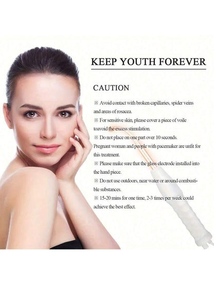 Aedwdpe 4-In-1 Facial Massage Stick, High Frequency Facial Massager Skincare Set, Portable Home Facial Care Tool