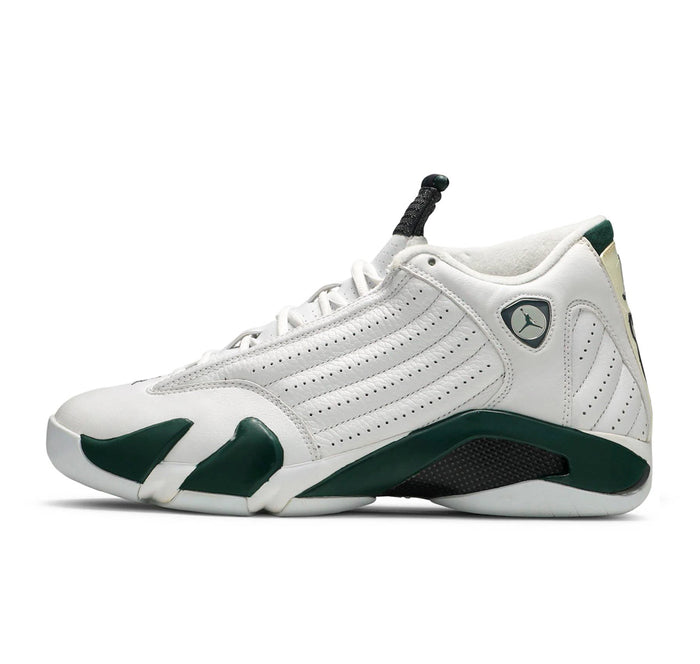 Air Jordan 14 Retro White Forest Green