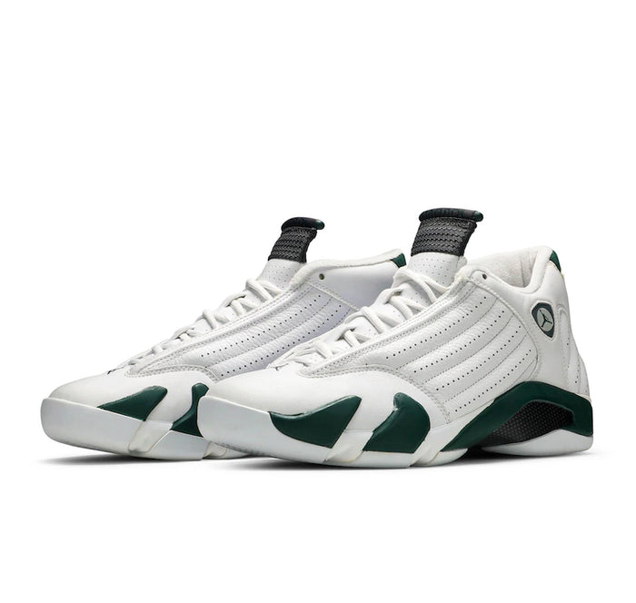 Air Jordan 14 Retro White Forest Green