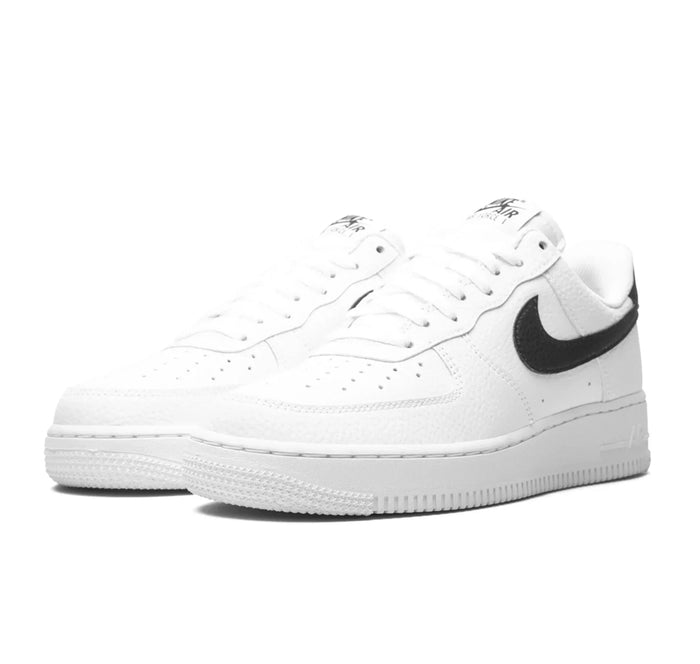 Nike Air Force 1 Low '07 "White Black Pebbled Leather"