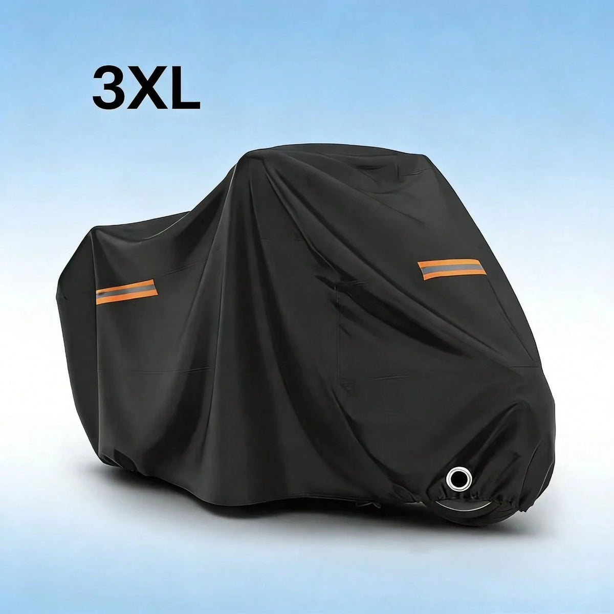 All Season Waterproof Motorcycle Cover, UV Resistant Dustproof Motorbike Cover With Reflective Strips, Windproof Buckle, Lock Hole, For Scooter, Cruiser, Sport Bike, Touring Bike, Moped, Multiple Size