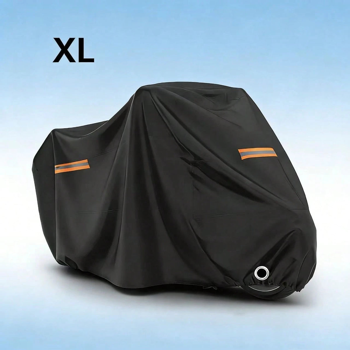 All Season Waterproof Motorcycle Cover, UV Resistant Dustproof Motorbike Cover With Reflective Strips, Windproof Buckle, Lock Hole, For Scooter, Cruiser, Sport Bike, Touring Bike, Moped, Multiple Size