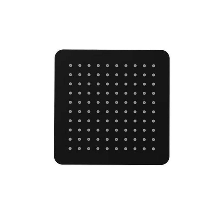 AMBER Square Shower Head 250mm Black Showers Arova