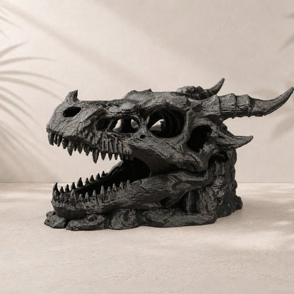 Ancient Fossil Bone Reptile Cave Decor, Gecko Lizard Snake Frog Spider Habitat Hideout, Aquarium/Reptile Tank Decoration