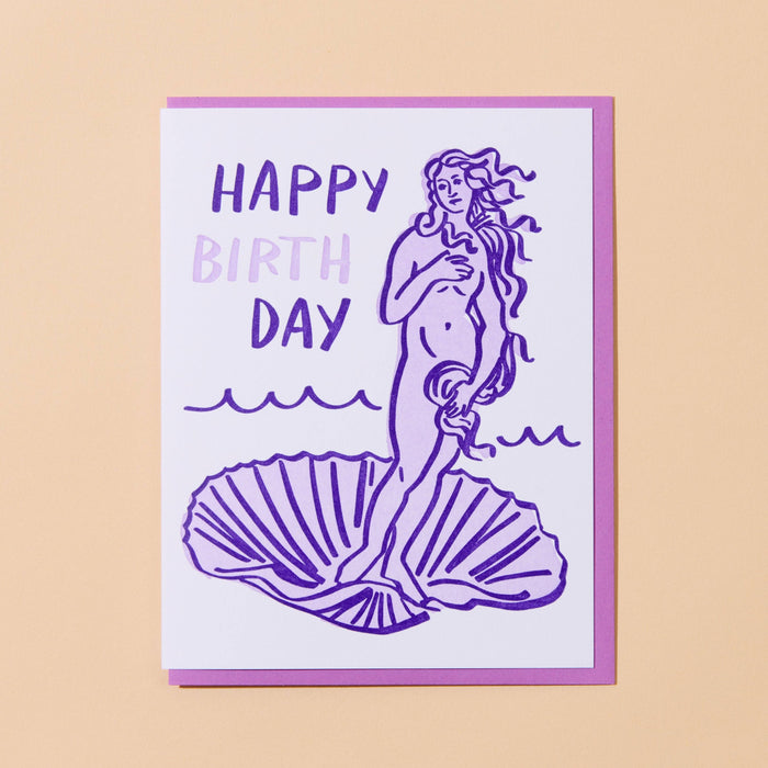 And Here We Are Greeting Card - Birth of Venus Day