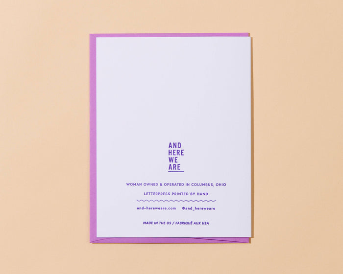 And Here We Are Greeting Card - Birth of Venus Day