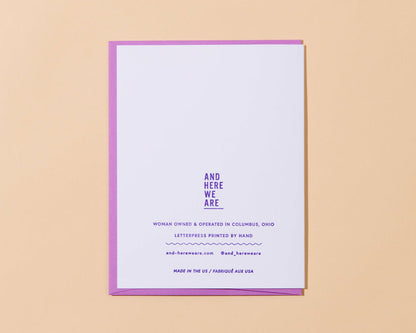 And Here We Are Greeting Card - Birth of Venus Day