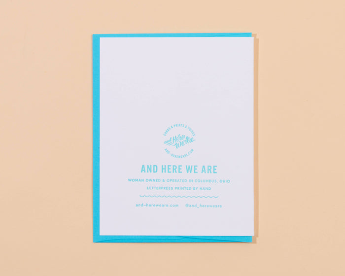 And Here We Are Greeting Card - Revolving Around You