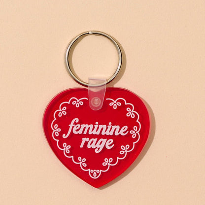 And Here We Are Keychain - Feminine Rage