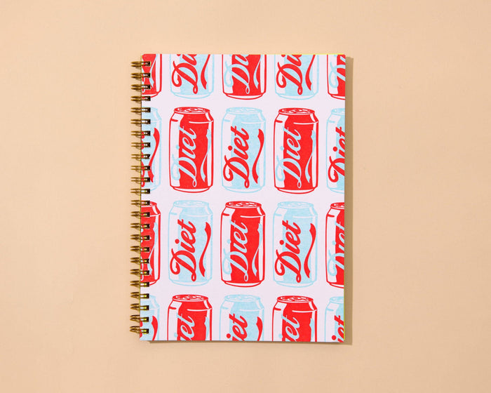 And Here We Are Spiral Notebook - Diet Soda