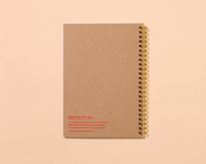 And Here We Are Spiral Notebook - Diet Soda
