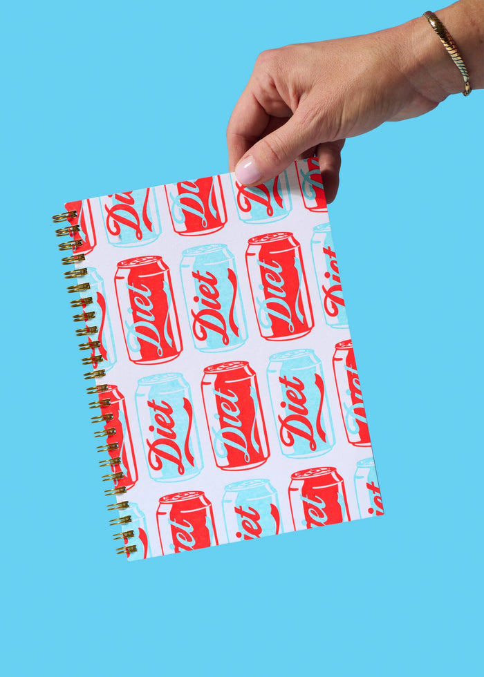 And Here We Are Spiral Notebook - Diet Soda